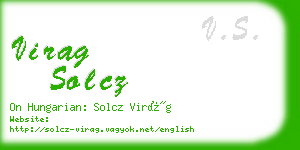 virag solcz business card